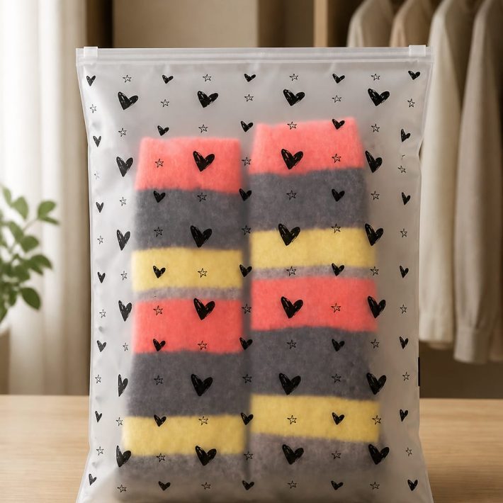 Bolsa frosted con Zipper 25x35 cm / 50 unidades